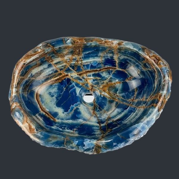  Chậu lavabo đá Azul Onyx tự nhiên - DPAO-01 