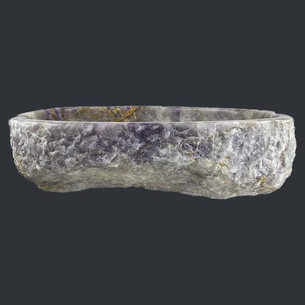  Chậu lavabo đá Chevron Amethyst tự nhiên - DPCA-01 