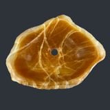  Chậu lavabo đá Orange Calcite tự nhiên - DPOC-01 