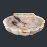  Chậu lavabo hình vỏ sò đá Rose Quartz tự nhiên - DPRQ-01 