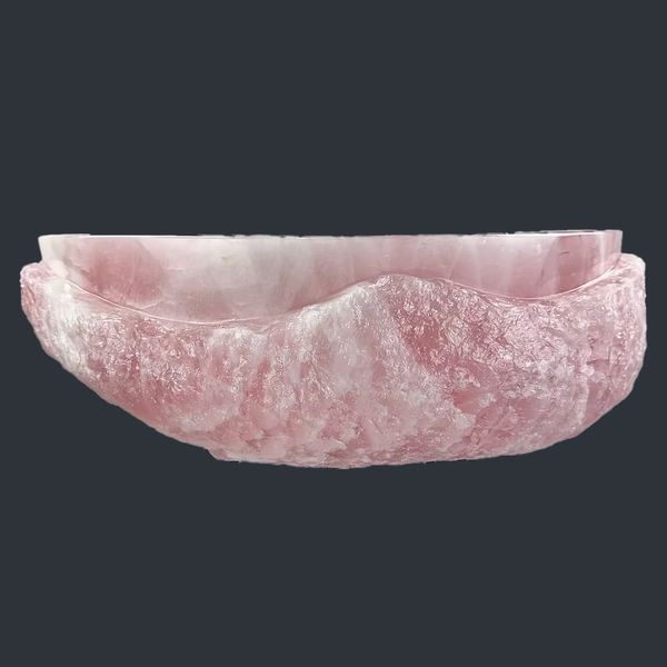  Chậu lavabo đá Rose Quartz tự nhiên - DPRQ-02 