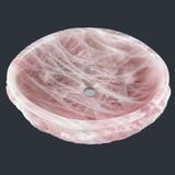  Chậu lavabo đá Rose Quartz tự nhiên - DPRQ-02 