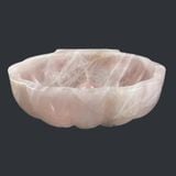  Chậu lavabo đá Rose Quartz tự nhiên - DPRQ-03 