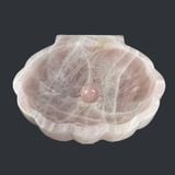  Chậu lavabo đá Rose Quartz tự nhiên - DPRQ-03 