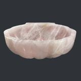  Chậu lavabo đá Rose Quartz tự nhiên - DPRQ-03 
