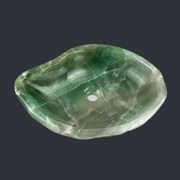  Chậu lavabo đá Verde Fluorite tự nhiên - DPVF-01 