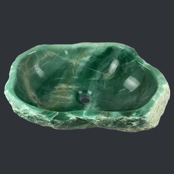  Chậu lavabo đá Verde Quartz tự nhiên - DPVQ-01 