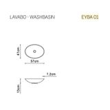  Chậu lavabo solid surface EYES 01 
