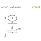  Chậu lavabo đặt bàn trong suốt - EYES 02 