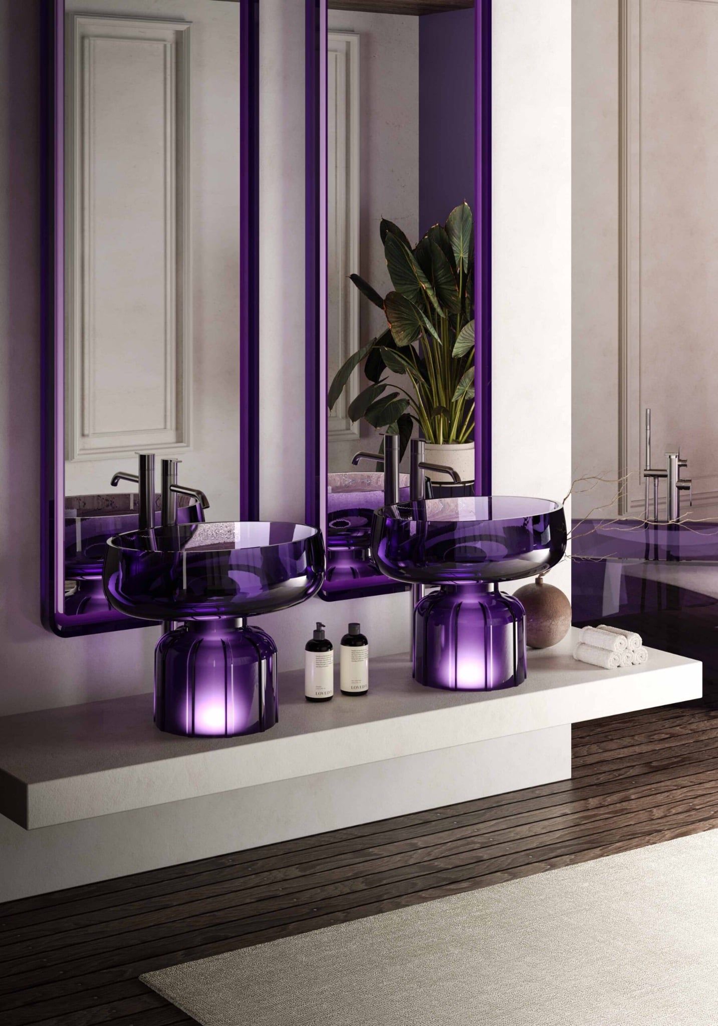  Chậu lavabo đặt bàn trong suốt - EYES 01 