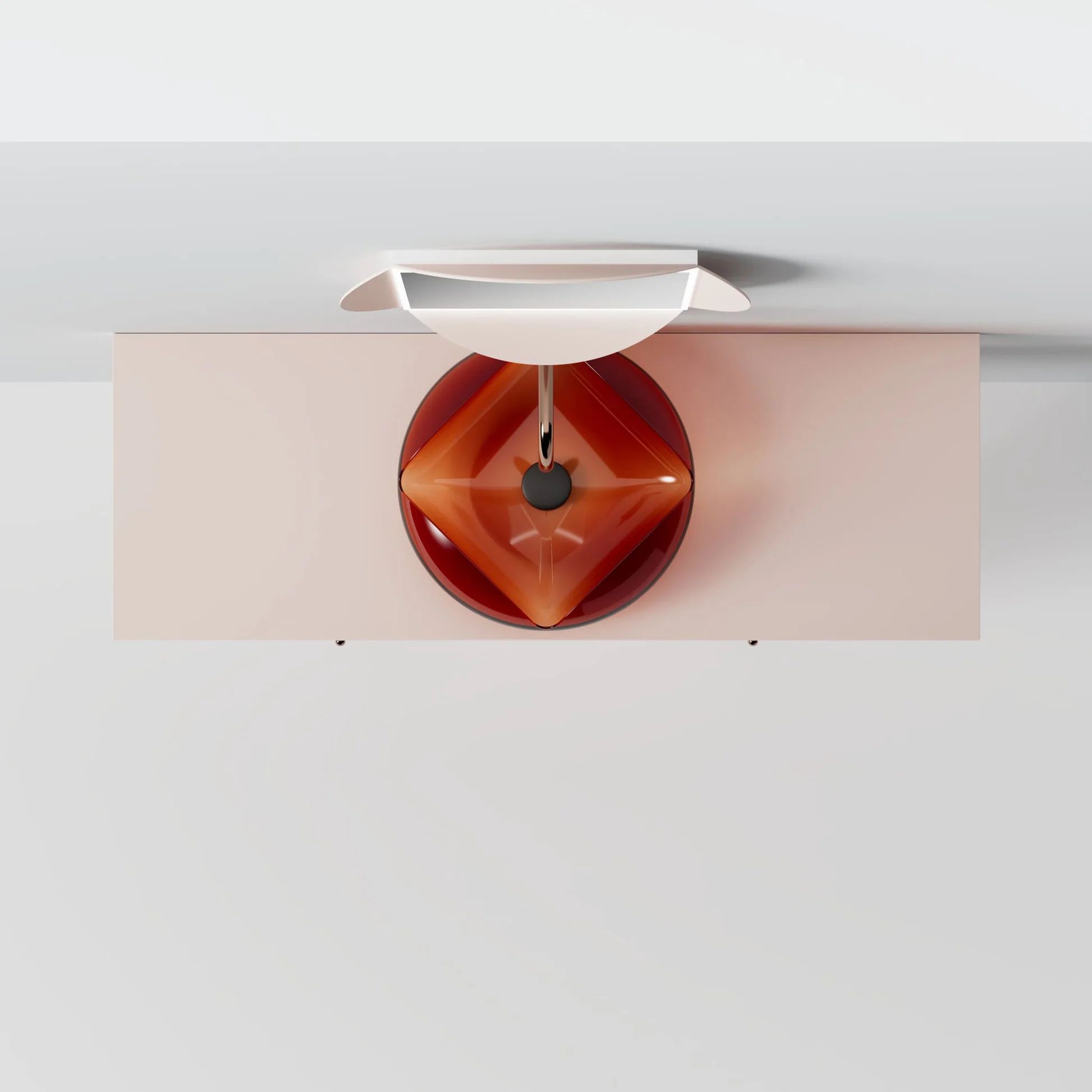  Chậu lavabo đặt bàn trong suốt - HA0811T-Red 