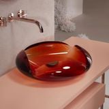  Chậu lavabo đặt bàn trong suốt - HA0811T-Red 
