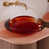  Chậu lavabo đặt bàn trong suốt - HA0811T-Red 