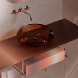  Chậu lavabo đặt bàn trong suốt - HA0811T-Red 