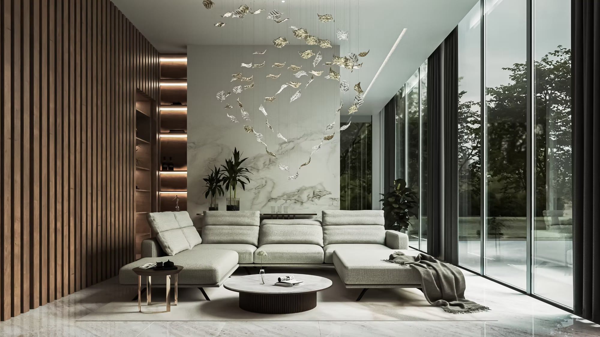  Đèn chùm Holly Leaf số 9 