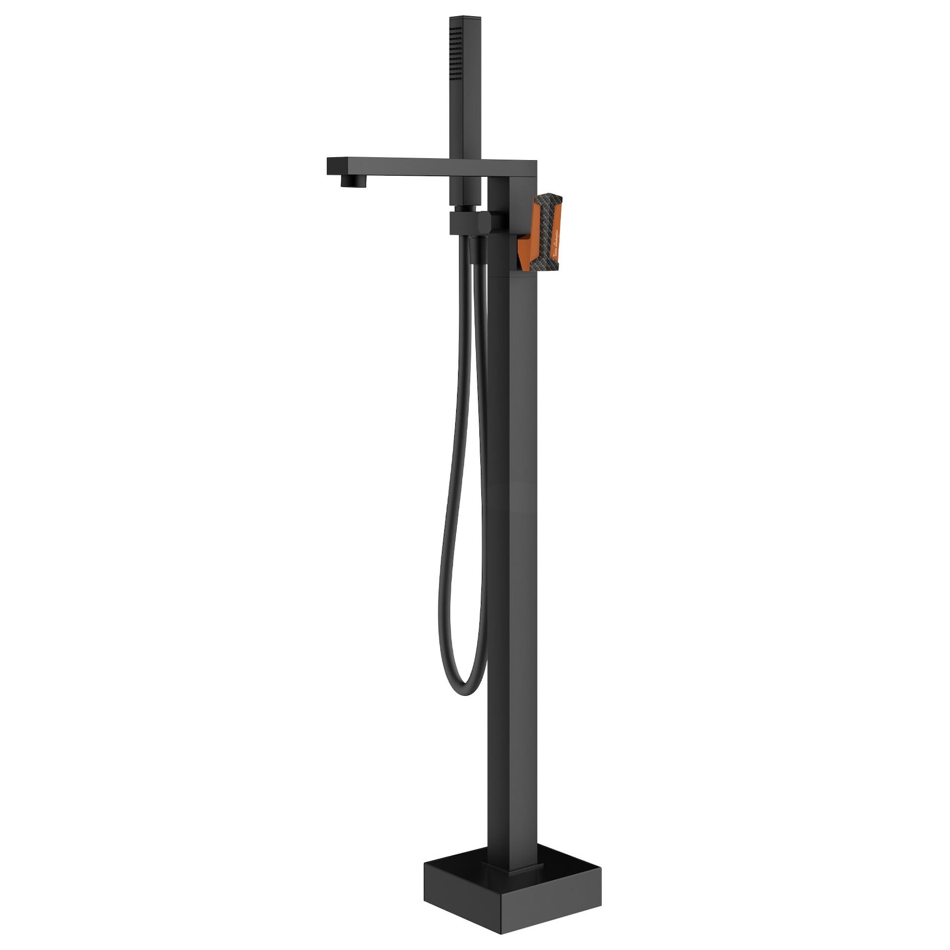  Vòi bồn tắm có sen cầm tay gắn sàn Hyper Black - HYP9991-NO 