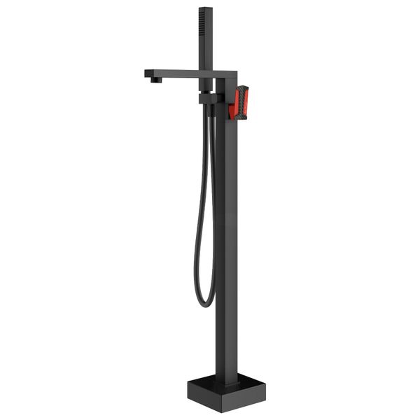  Vòi bồn tắm có sen cầm tay gắn sàn Hyper Black - HYP9991-NO 