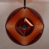  Chậu lavabo chân dài trong suốt - HZ0811T-Red 