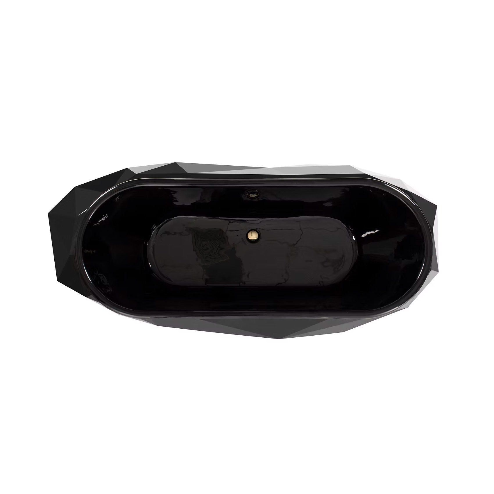  Bồn tắm Diamond Black Matt Gold 