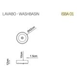  Chậu lavabo đặt bàn trong suốt - IRIS 01 
