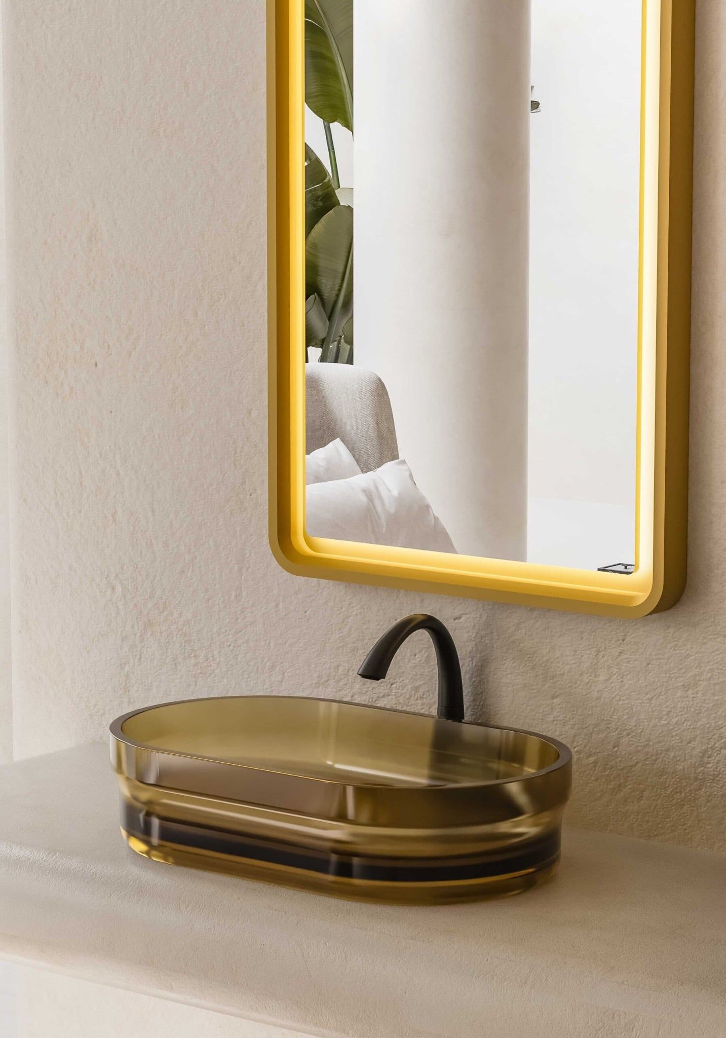  Chậu lavabo đặt bàn trong suốt - IRIS 02 