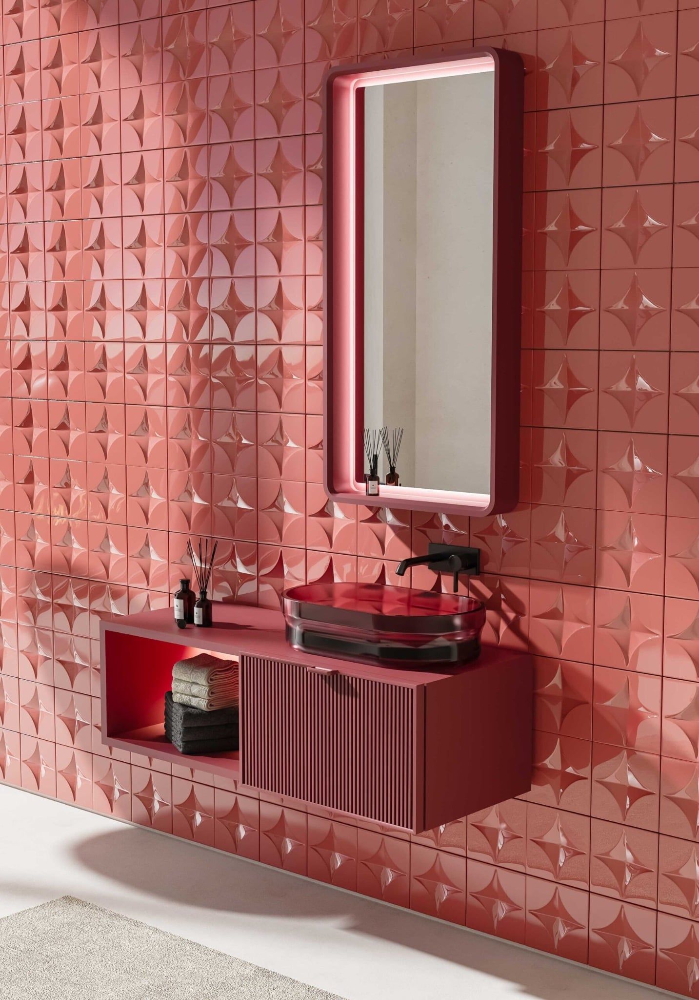  Chậu lavabo đặt bàn trong suốt - IRIS 02 