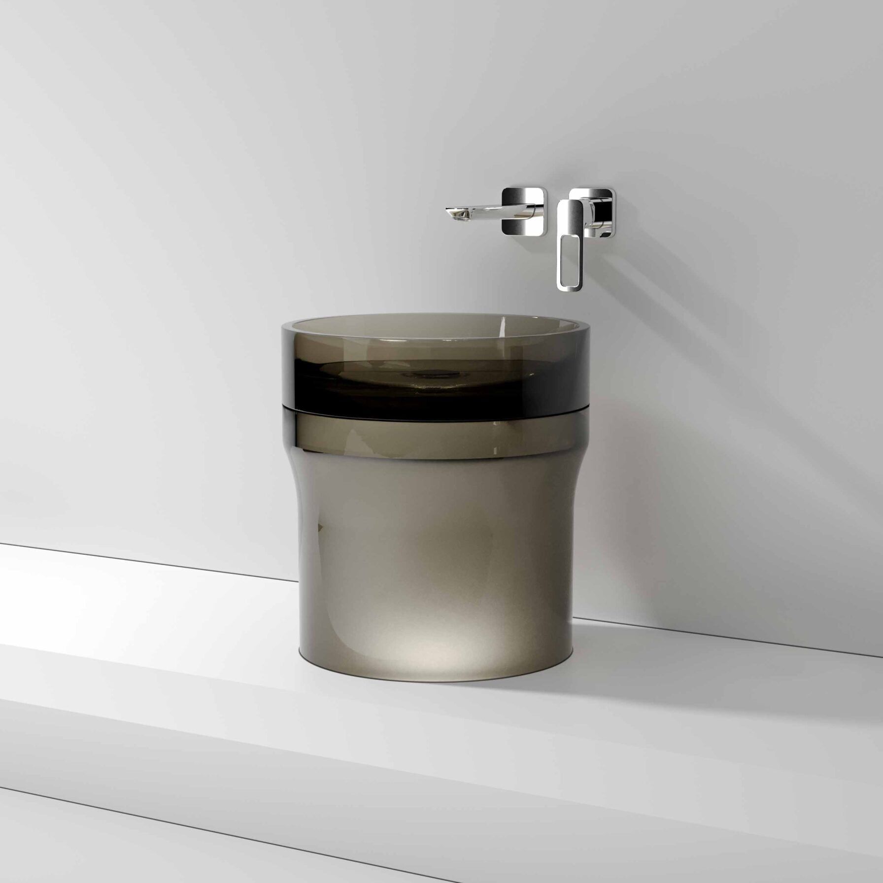  Chậu lavabo đặt bàn trong suốt - IRIS 01 