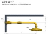  Bát sen Ø200mm bông sen gắn tường bằng đồng Carpe & Lyre - L / 00-00-1F 