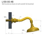  Bát sen Ø160mm gắn tường bằng đồng Carpe & Lyre - L / 00-00-4B 