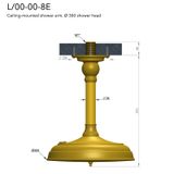  Bát sen Ø300mm âm trần bằng đồng Carpe & Lyre - L / 00-00-8E 