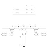  Vòi chậu lavabo gắn tường bằng đồng Carpe & Lyre - L / 00-Y6-M1 