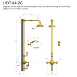  Sen cây gắn tường bằng đồng Carpe & Lyre - L / DT-X4-2C 