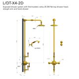  Sen cây gắn tường bằng đồng Carpe & Lyre - L / DT-X4-2C 