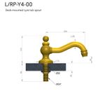  Vòi nước bồn tắm bằng đồng Carpe & Lyre - L / RP-Y4-00 