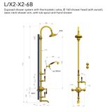  Sen cây gắn tường bằng đồng Carpe & Lyre - L / X2-X2-6A 