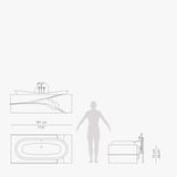  Bồn tắm Lapiaz Black Alu Gold 