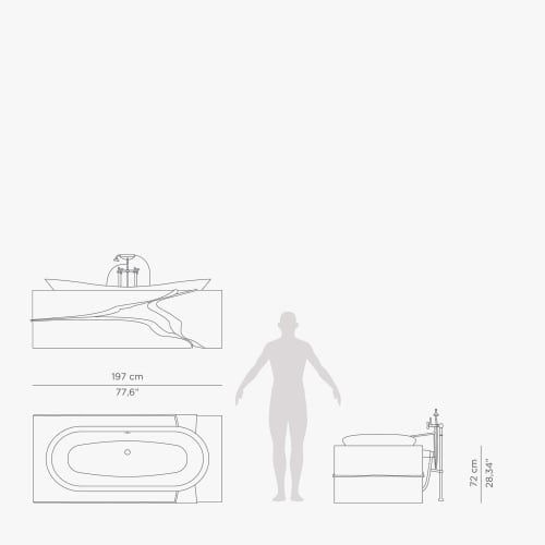  Bồn tắm Lapiaz Alu Alu Gold 