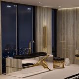  Bồn tắm Lapiaz Black Alu Gold 