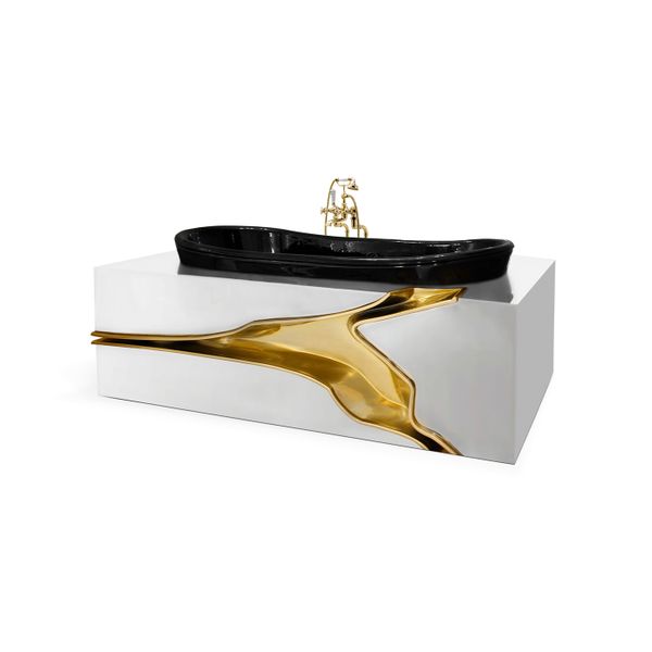  Bồn tắm Lapiaz Black White Gold 