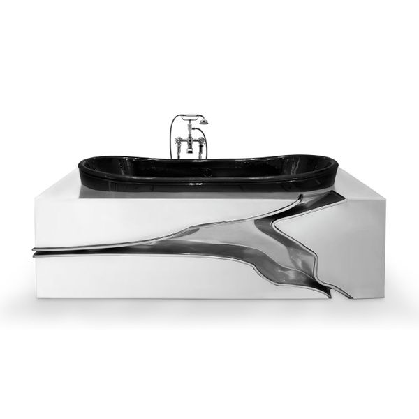  Bồn tắm Lapiaz Black White Silver 