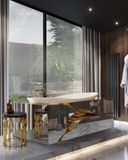  Bồn tắm Lapiaz White Alu Gold 