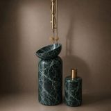  Chậu rửa mặt chân dài bằng đá marble tự nhiên - Lux 