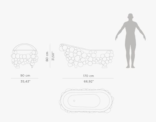  Bồn tắm Newton White Pink 