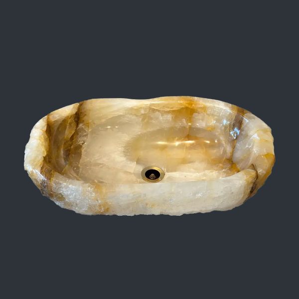  Chậu lavabo đá Crystal tự nhiên - OCHematoid 