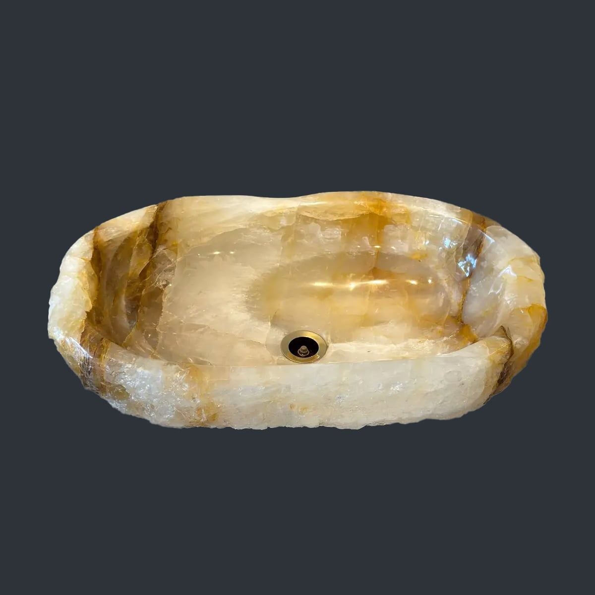  Chậu lavabo đá Crystal tự nhiên - OCHematoid 
