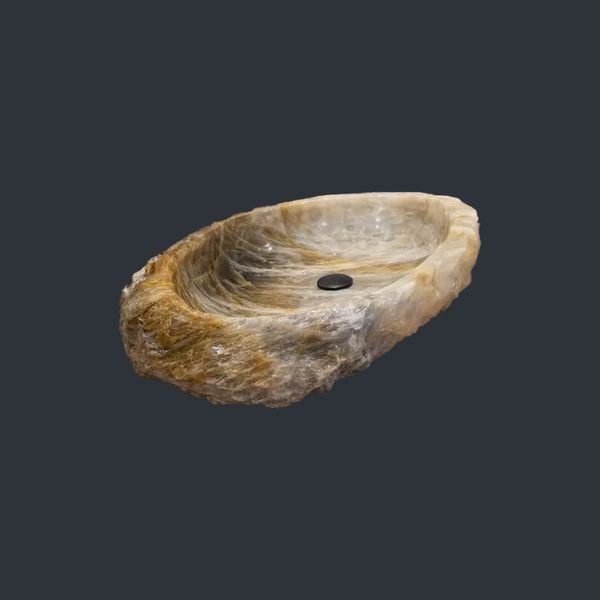  Chậu lavabo đá Crystal tự nhiên - OCHematoid02 