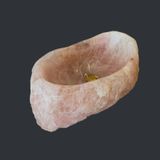  Chậu lavabo đá Rose Quartz tự nhiên - ORQ01 