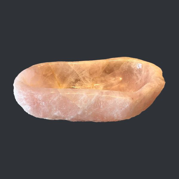  Chậu lavabo đá Rose Quartz tự nhiên - ORQ02 
