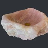  Chậu lavabo đá Rose Quartz tự nhiên - ORQ03 