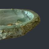  Chậu lavabo đá Verde Quartz tự nhiên - OVQ02 